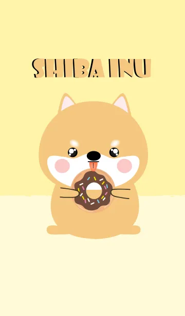 [LINE着せ替え] Simple Cute Shiba Inu Theme Ver2 (jp)の画像1