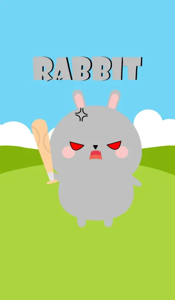 [LINE着せ替え] I Love Lovely Gray Rabbit Theme (jp)の画像1
