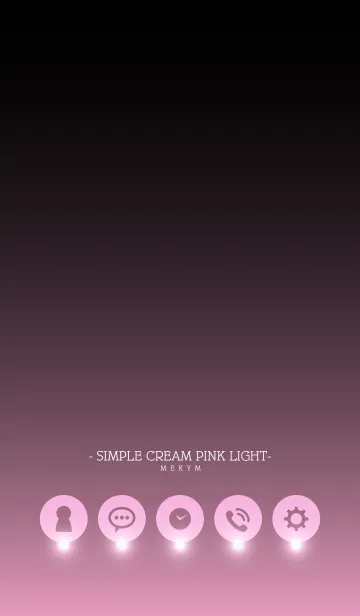 - SIMPLE CREAM PINK LIGHT -の着せ替えメイン画像