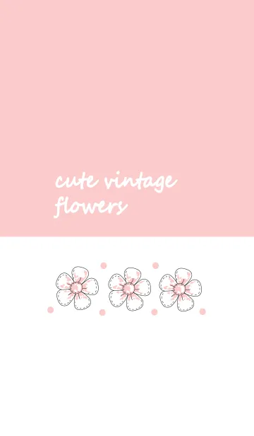 [LINE着せ替え] cute vintage flower 2の画像1