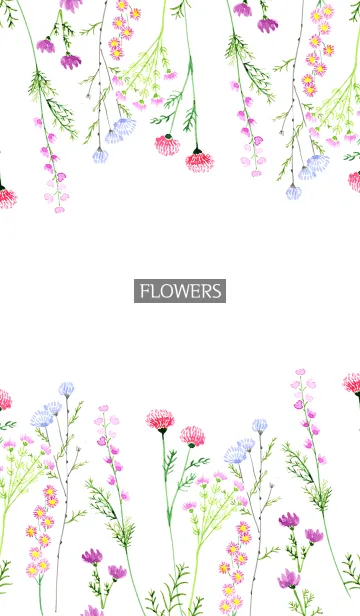 [LINE着せ替え] water color flowers_747の画像1