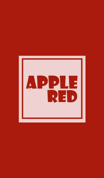 [LINE着せ替え] apple red theme V.3 (jp)の画像1