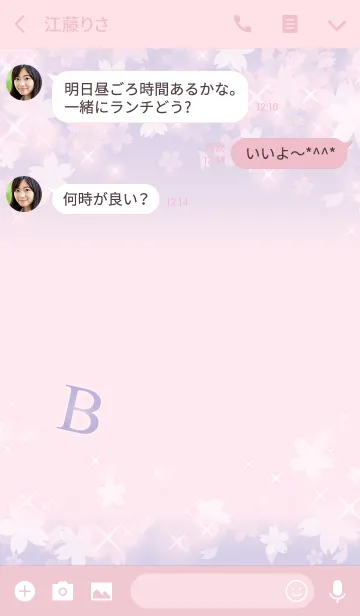 [LINE着せ替え] 【B】イニシャル 令和カラーで運気UP！の画像3