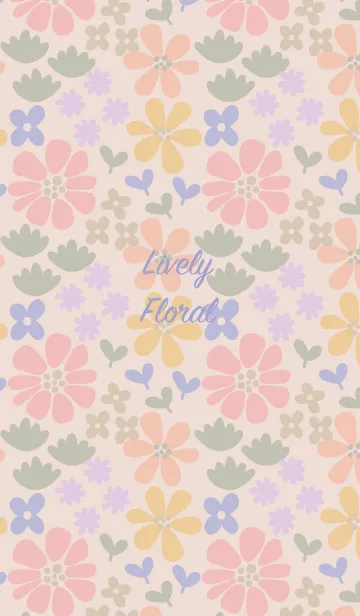 [LINE着せ替え] Lively Floralの画像1