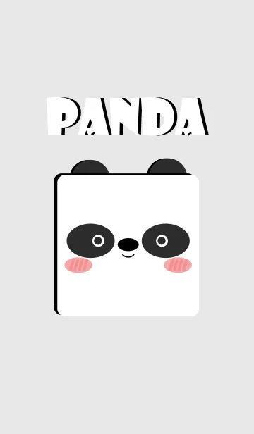 [LINE着せ替え] Simple Box Panda Theme (jp)の画像1