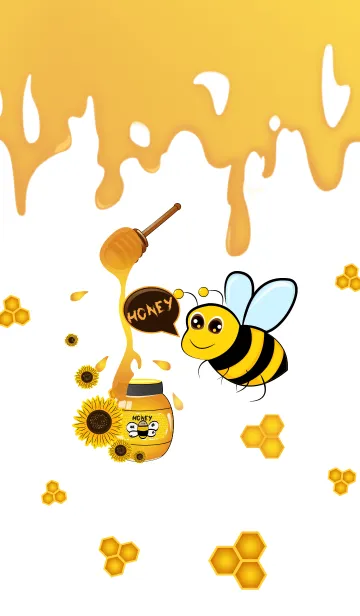 [LINE着せ替え] Bee Honey (Original)の画像1