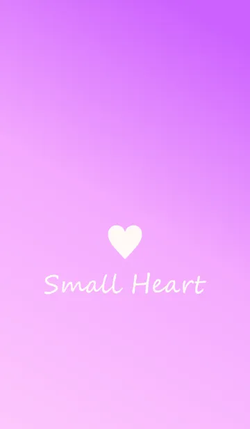 [LINE着せ替え] Small Heart *Purple Gradation 2*の画像1