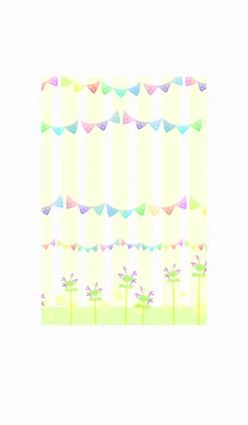 [LINE着せ替え] カラフルガーランドワールドの画像1