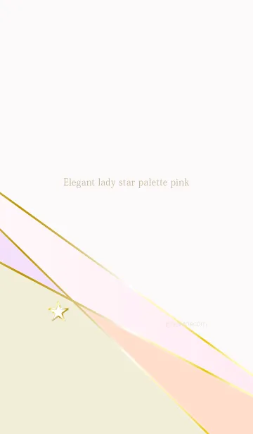 [LINE着せ替え] Elegant lady star palette pinkの画像1