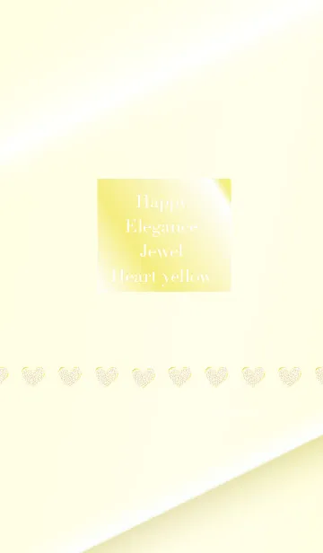 [LINE着せ替え] Happy Elegance Jewel Heart yellowの画像1
