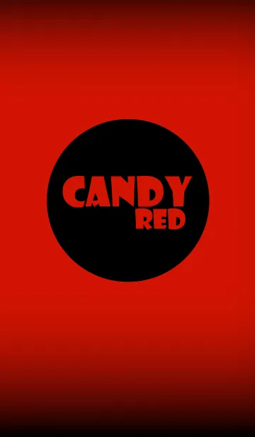 [LINE着せ替え] Simple candy red in black theme v.2 (jp)の画像1