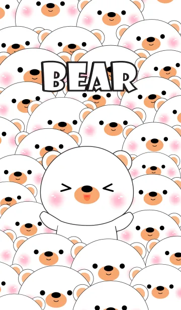 [LINE着せ替え] Special Emotion White Bear Theme (jp)の画像1
