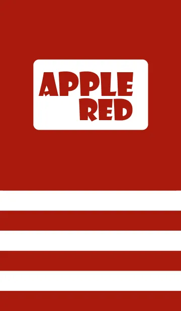 [LINE着せ替え] Simple White ＆ Apple Red Theme (jp)の画像1