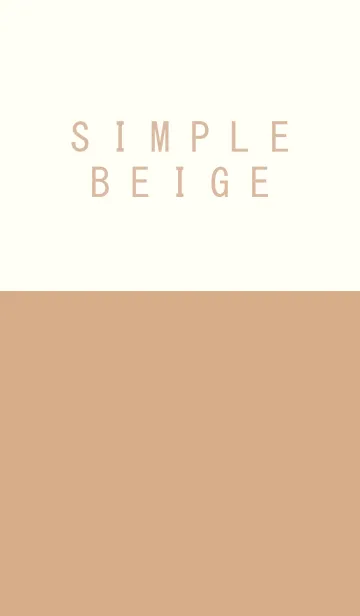 [LINE着せ替え] Brown ＆ Beige Simple design 15の画像1