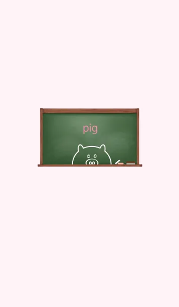 [LINE着せ替え] Small Pig blackboard.の画像1