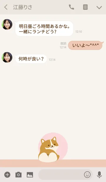 [LINE着せ替え] 部分拡大コーギーの画像3