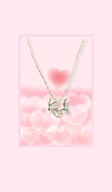 [LINE着せ替え] イニシャル K＆I （ハート）の画像1