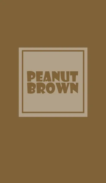 [LINE着せ替え] peanut brown theme v.3 (jp)の画像1