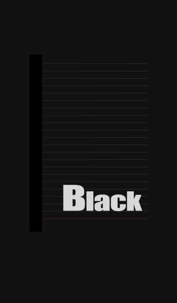 [LINE着せ替え] シンプルな黒いノートの画像1