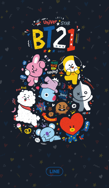 Bt21 スクラッチアートのline着せ替え 画像 情報など