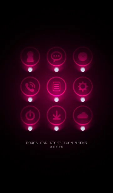 [LINE着せ替え] ROUGE RED LIGHT ICON THEME 2の画像1
