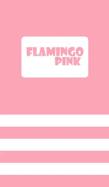 [LINE着せ替え] Simple White ＆ flamingo pink Theme (jp)の画像1