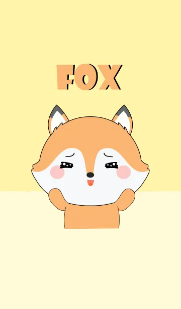 [LINE着せ替え] Big Head Fox Theme (jp)の画像1