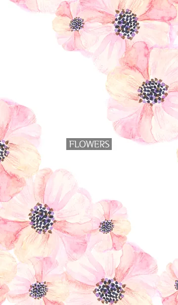 [LINE着せ替え] water color flowers_774の画像1