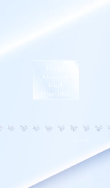 [LINE着せ替え] Happy Elegance Jewel Heart blueの画像1
