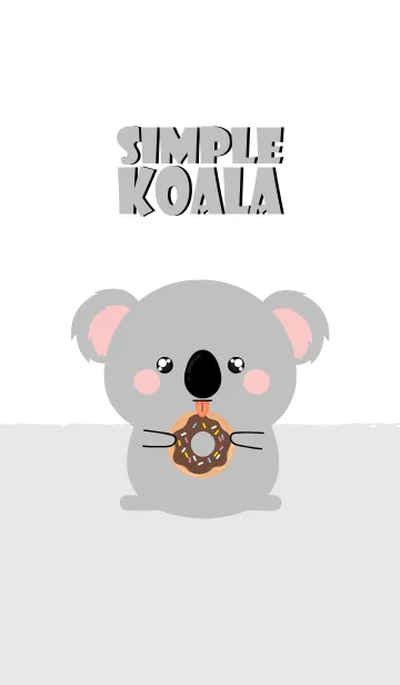 [LINE着せ替え] Simple Cute Koala Theme Ver2 (jp)の画像1