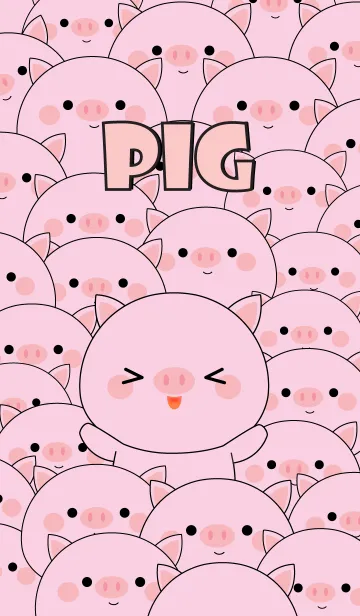 [LINE着せ替え] Special Emotion Cute Pig Theme (jp)の画像1