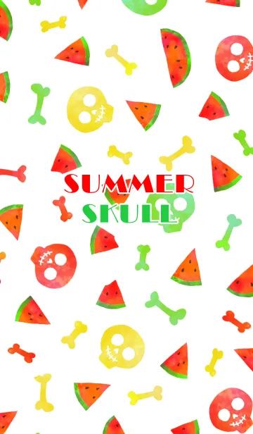 [LINE着せ替え] #cool summer skullの画像1