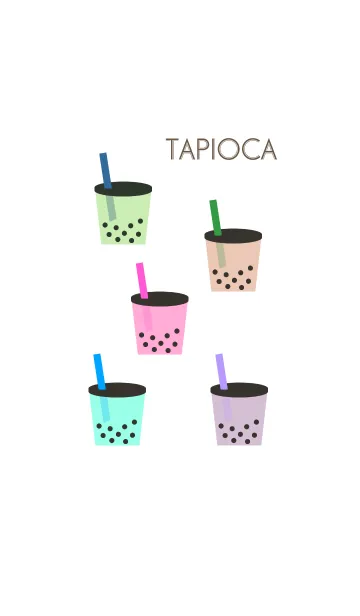 [LINE着せ替え] #cool Tapioca milk teaの画像1