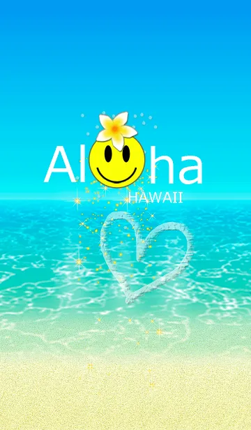 [LINE着せ替え] スマイルハワイ＊ALOHA+47#coolの画像1