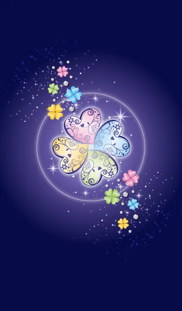 [LINE着せ替え] グングン運気が急上昇♥幸運のクローバーの画像1