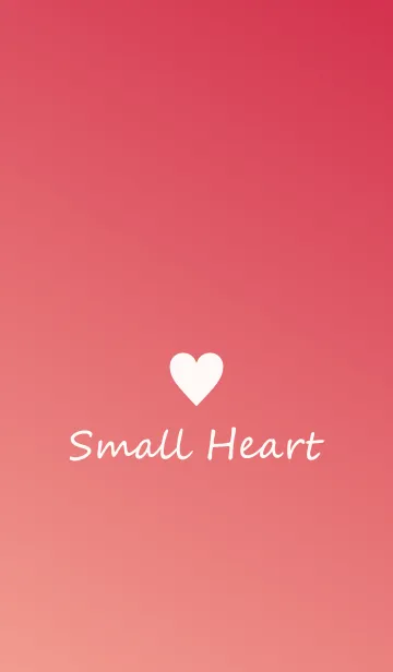 [LINE着せ替え] Small Heart *Red Gradation 2*の画像1