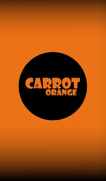 [LINE着せ替え] carrot orange in black theme v.2 (jp)の画像1