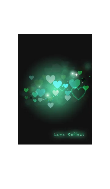 [LINE着せ替え] Love Reflect Greenの画像1