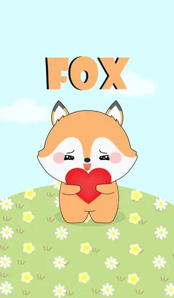 [LINE着せ替え] Love Cute Fox (jp)の画像1