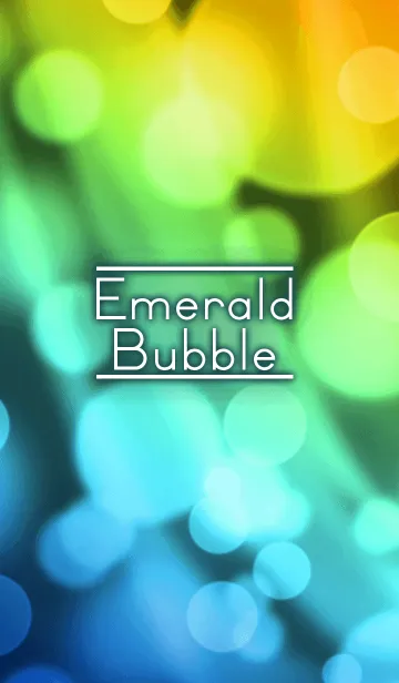 [LINE着せ替え] Emerald Bubbleの画像1