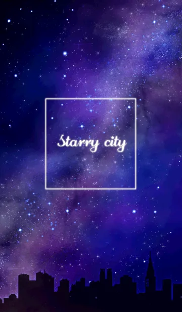 [LINE着せ替え] 星降る街-Starry City-の画像1