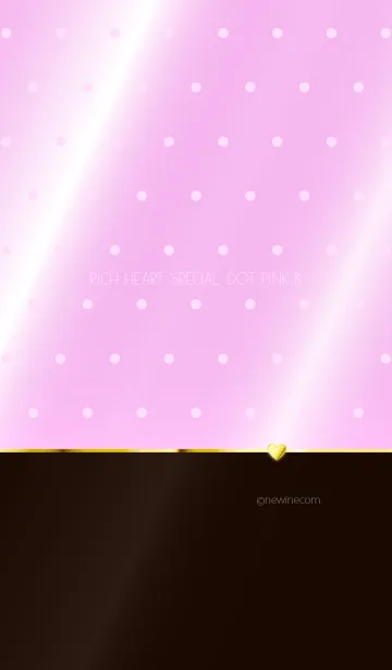 [LINE着せ替え] RICH HEART SPECIAL DOT PINK.Bの画像1
