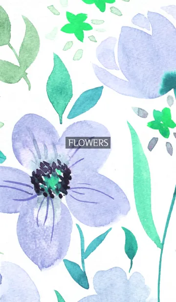 [LINE着せ替え] water color flowers_776の画像1
