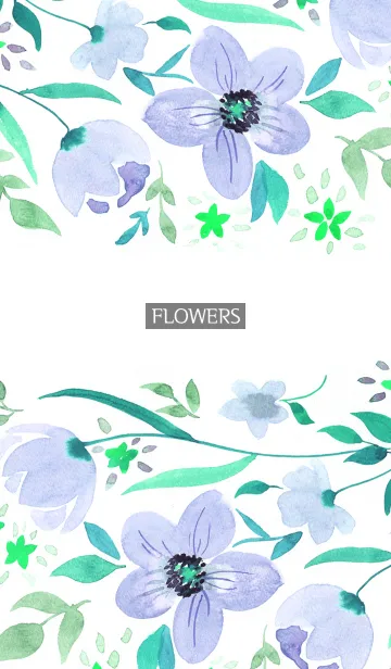 [LINE着せ替え] water color flowers_780の画像1