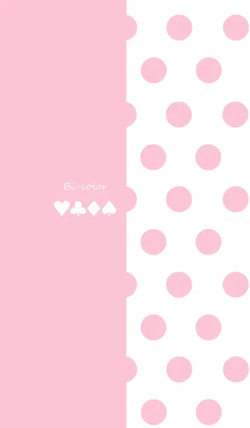 [LINE着せ替え] バイカラー -Pastel pink- #popの画像1