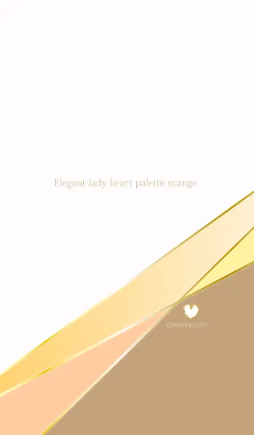 [LINE着せ替え] Elegant lady heart palette orangeの画像1
