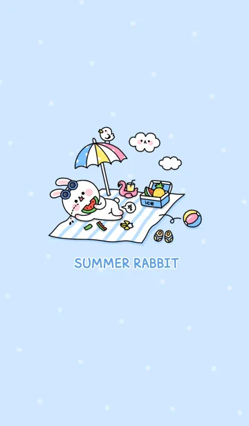 [LINE着せ替え] summer rabbit...の画像1