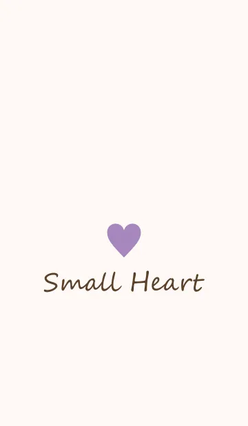 [LINE着せ替え] Small Heart *Lavender+Brown*の画像1
