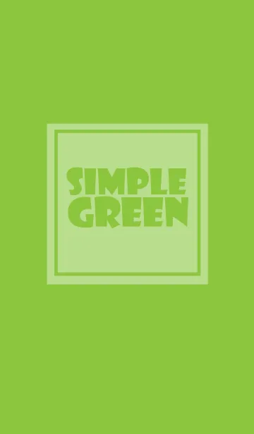 [LINE着せ替え] simple green theme v.3 (jp)の画像1