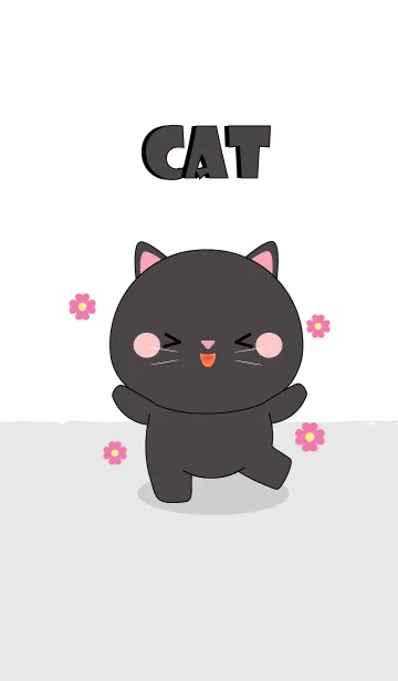 [LINE着せ替え] Cute Cute Black Cat Theme (jp)の画像1